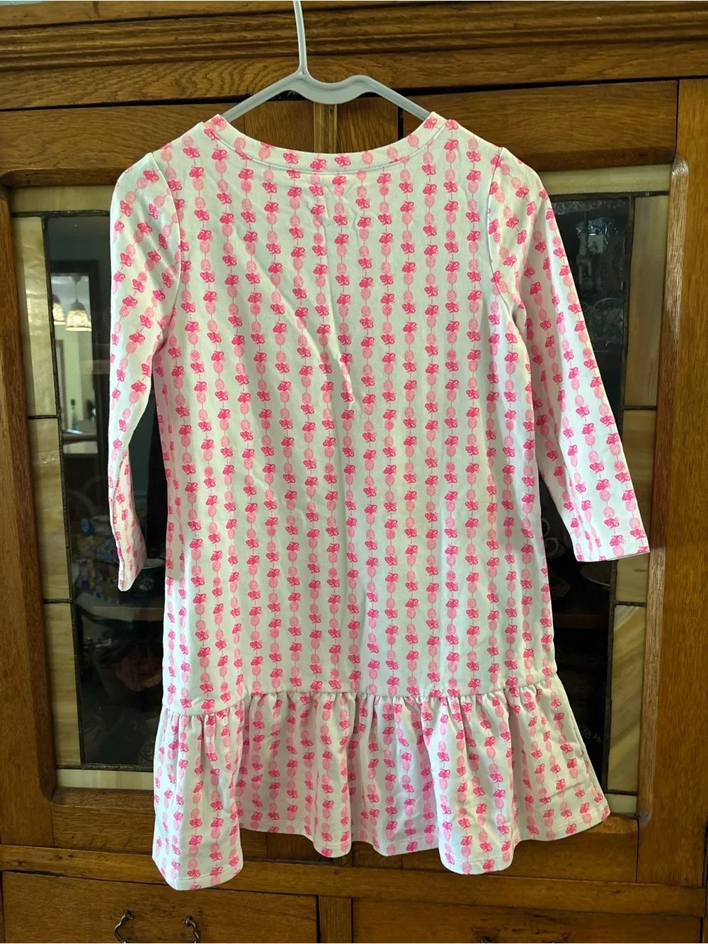 Lilly Pulitzer Pink and White Pineapple Knit Dress